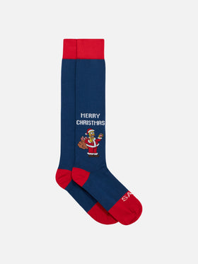 Man long socks with Homer Merry christmas jacquard | THE SIMPSONS SPECIAL EDITION - MC2 Saint Barth