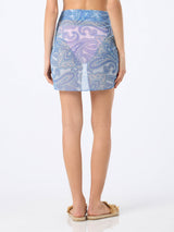 Woman paisley short pareo Sery