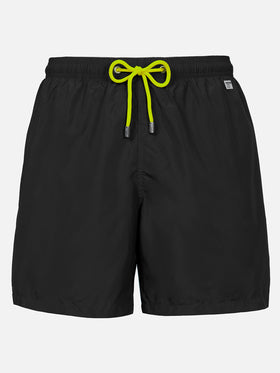 Man lightweight fabric black swim shorts Lighting Pantone | PANTONE® SPECIAL EDITION - MC2 Saint Barth