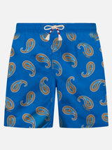 Man swim shorts with paisley print