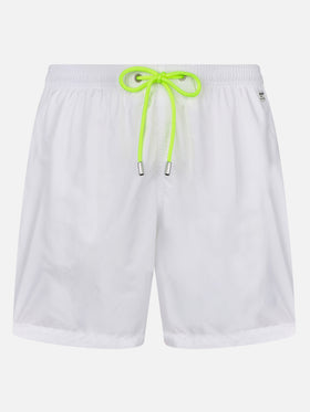 Man lightweight fabric white swim shorts Lighting Pantone | PANTONE® SPECIAL EDITION - MC2 Saint Barth