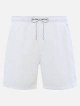 Man lightweight fabric white swim shorts Lighting Pantone | PANTONE® SPECIAL EDITION