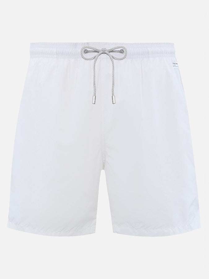 Mc2 Saint Barth Man lightweight fabric white swim-shorts Lighting Pantone | PANTONE SPECIAL EDITION