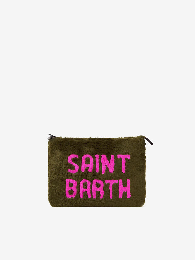 Mc2 Saint Barth Pouch a tracolla Parisienne in ecopelliccia verde