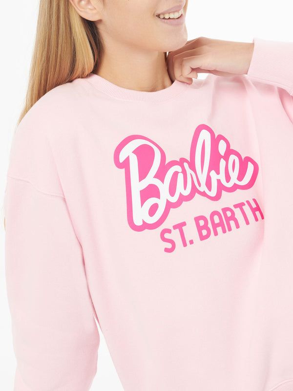 Damen-Fleece-Sweatshirt mit Barbie St. Barth-Aufdruck | BARBIE-SONDEREDITION