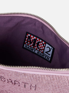 Mini bag with lilac rhinestones - MC2 Saint Barth