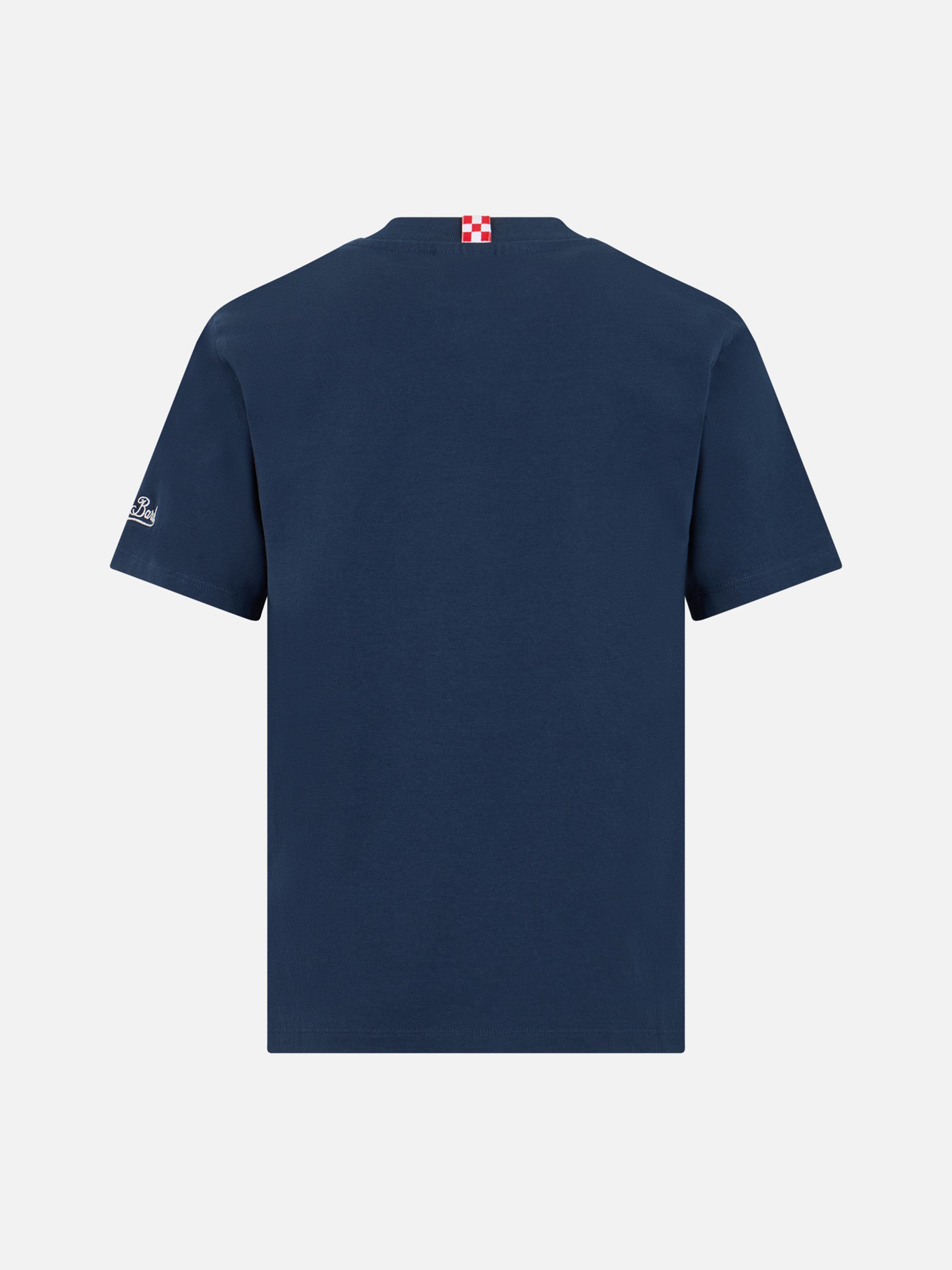 Boy cotton t-shirt with King of St. Barth terry patch - MC2 Saint Barth