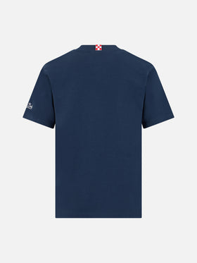 Boy cotton t-shirt with King of St. Barth terry patch - MC2 Saint Barth