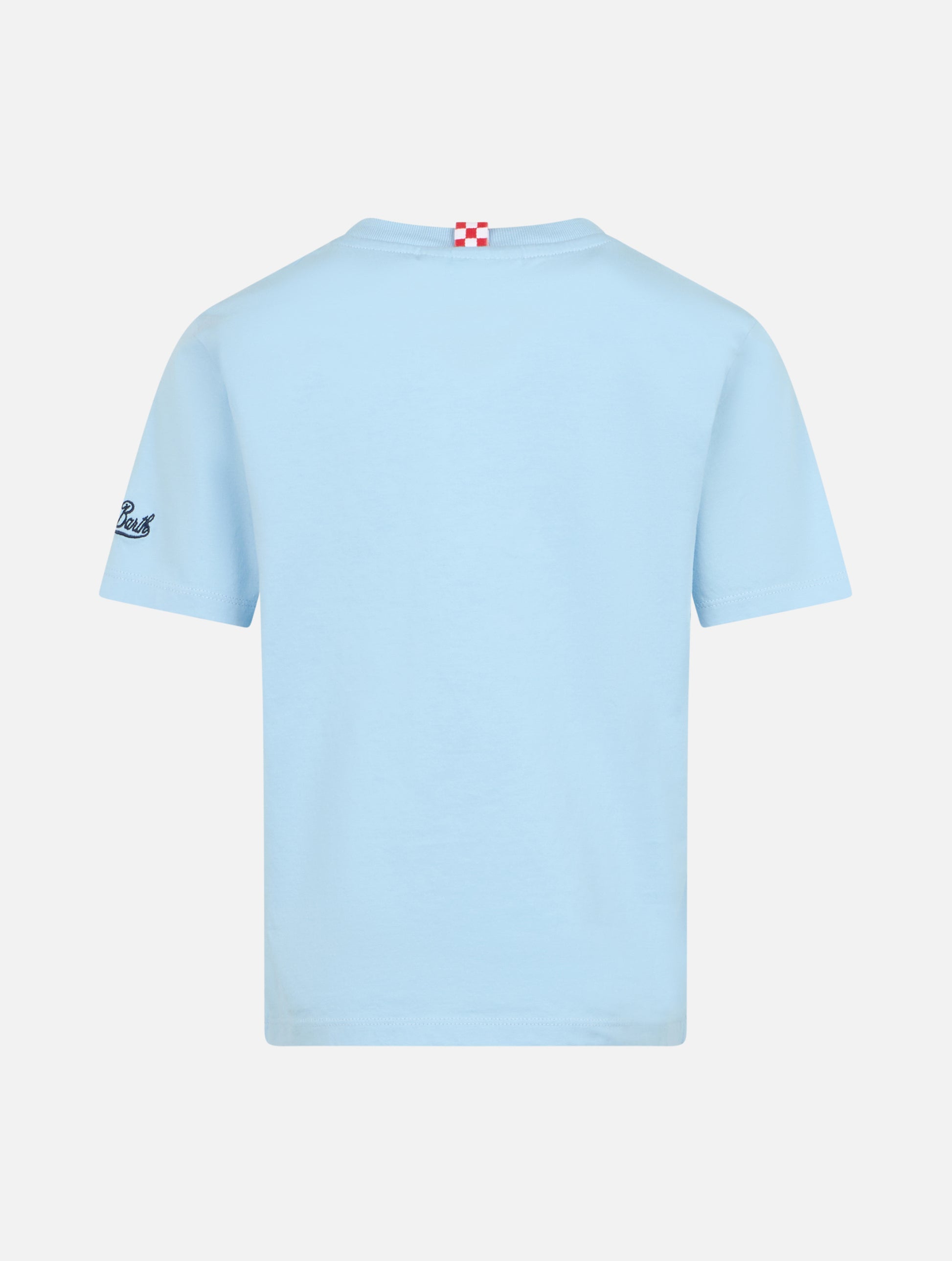 Boy cotton t-shirt with St. Barth best friends croco print - MC2 Saint Barth