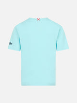 T-shirt da bambino in cotone con stampa Vespa friends Portofino | EDIZIONE SPECIALE VESPA
