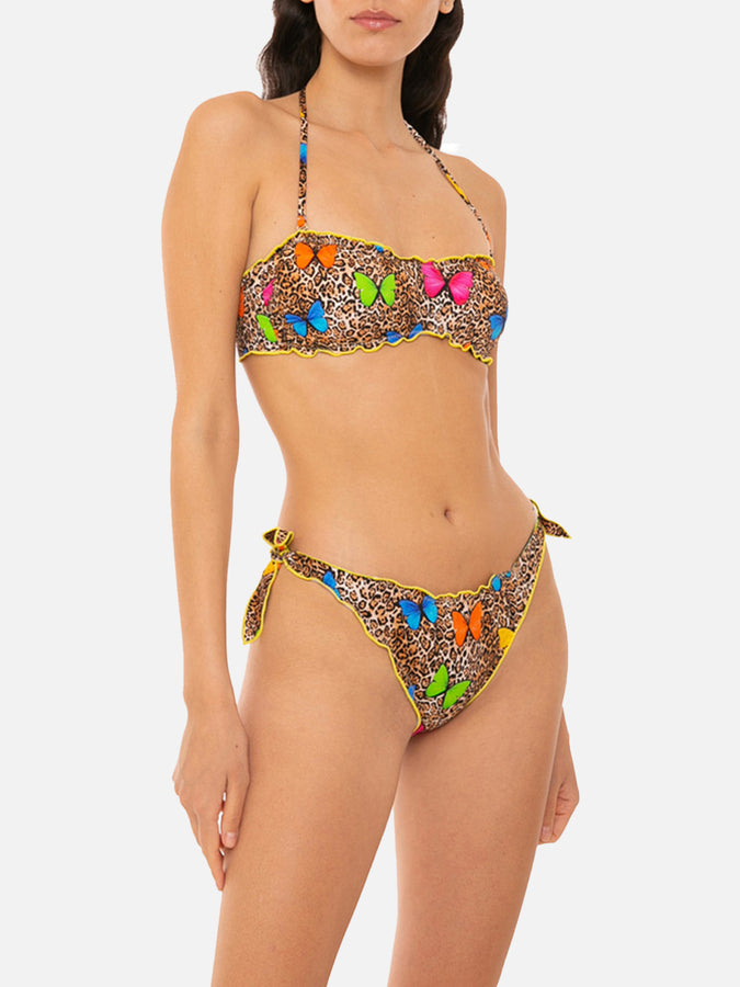 Mc2 Saint Barth Bikini da donna a fascia con stampa farfalle