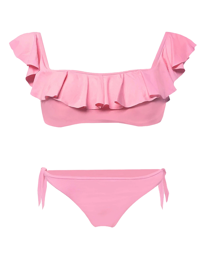Ruffled bandeau bikini - MC2 Saint Barth