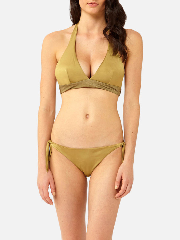 Bikini a bralette oro