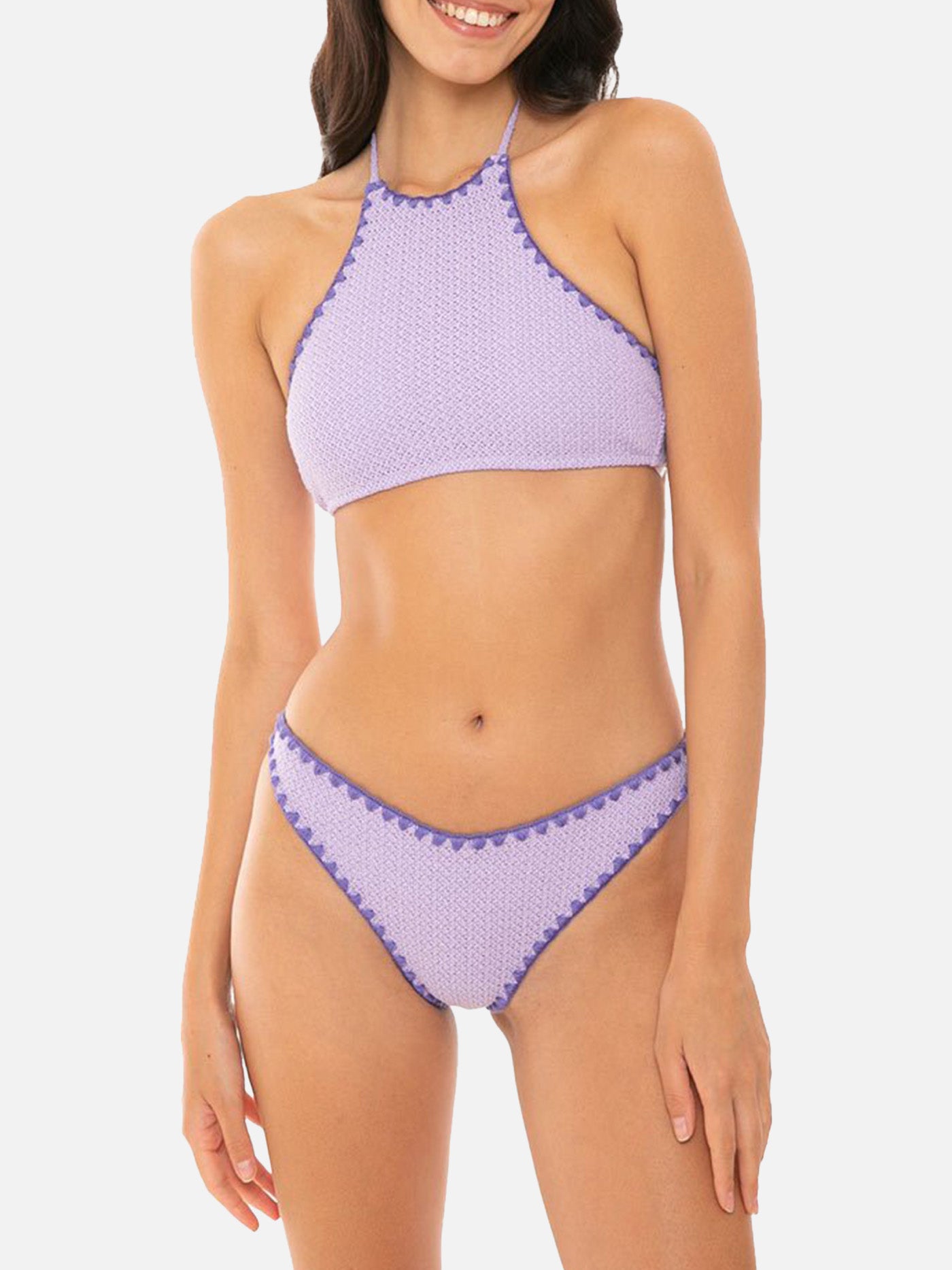 Woman crochet halter top bikini - MC2 Saint Barth