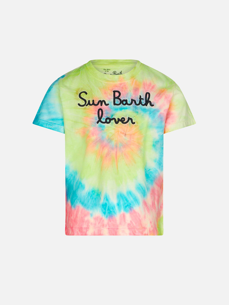 Mädchen-T-Shirt mit aufgesticktem Sun-Barth-Liebhaber