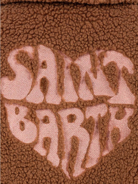 Girl beige sherpa bomber coat Abel - MC2 Saint Barth