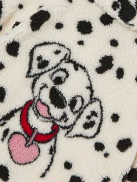 Cream Abel teddy jacket with dalmatian pattern | Special edition