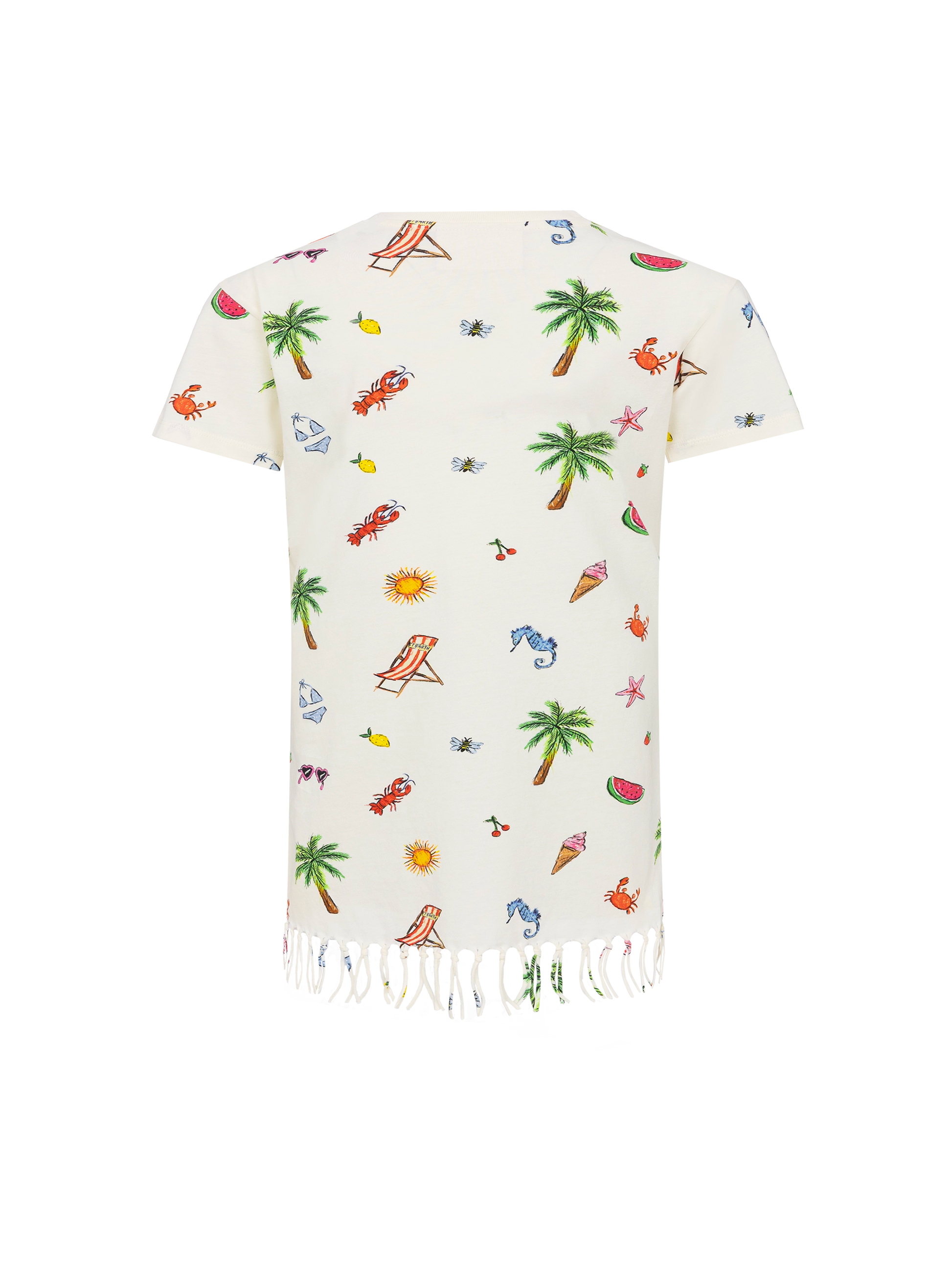 Abbey dress with fringes and Tutti al mare embroidery - MC2 Saint Barth