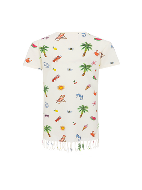 Abbey dress with fringes and Tutti al mare embroidery - MC2 Saint Barth