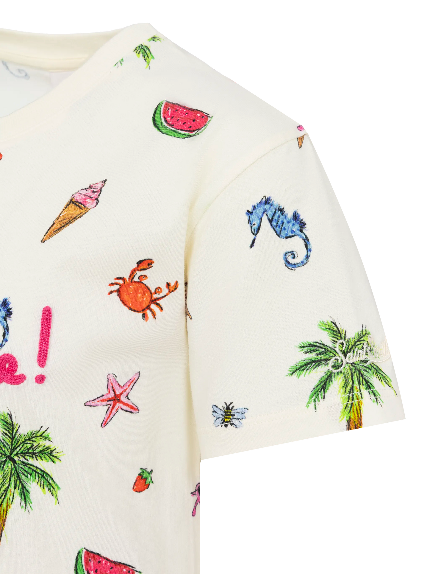 Abbey dress with fringes and Tutti al mare embroidery - MC2 Saint Barth