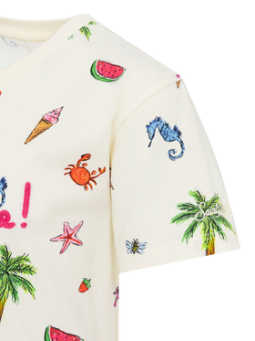 Abbey dress with fringes and Tutti al mare embroidery - MC2 Saint Barth