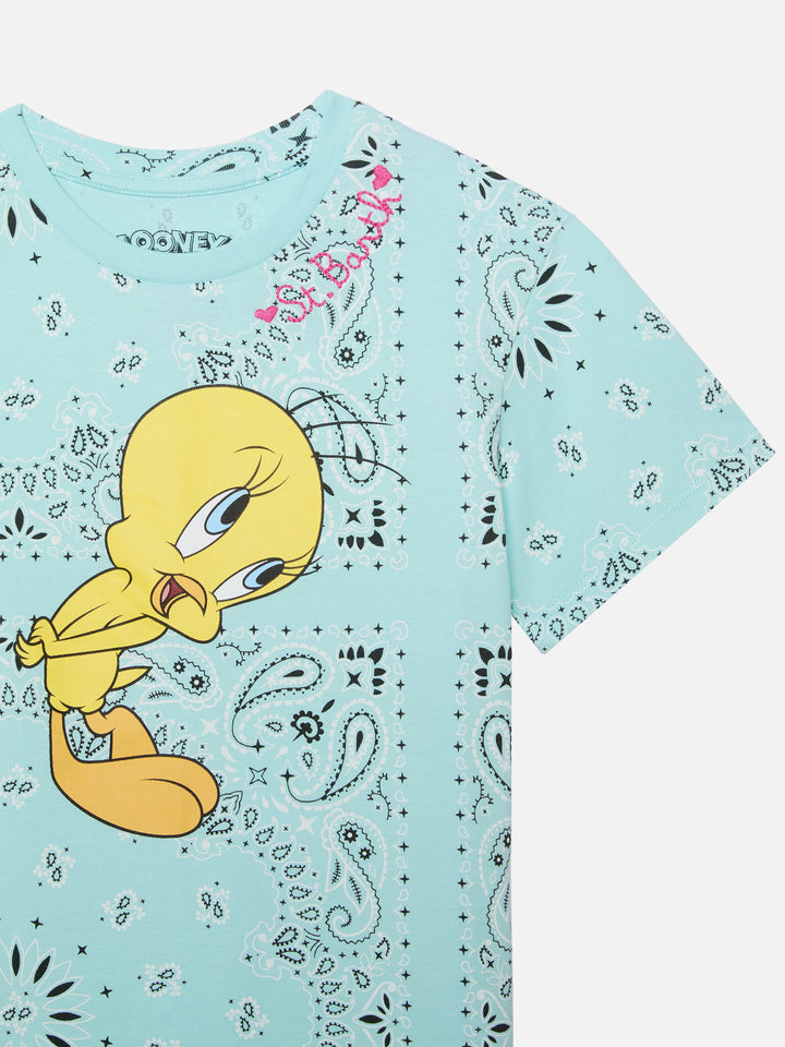 Abito Abbey da bambina con frange e stampa bandana  | WARNER BROS. SPECIAL EDITION