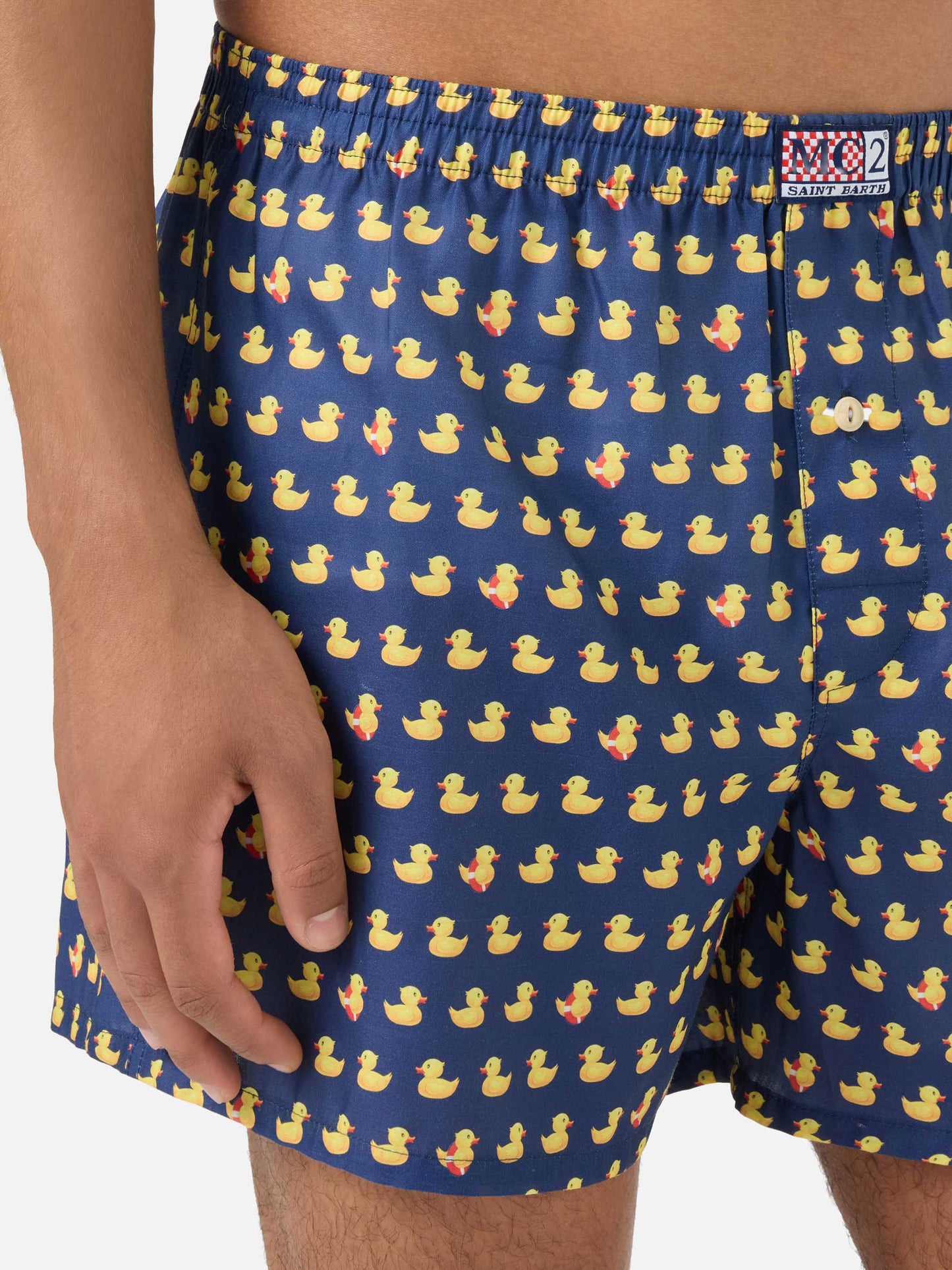 Boxershorts aus Baumwolle Adam mit Enten-Print 