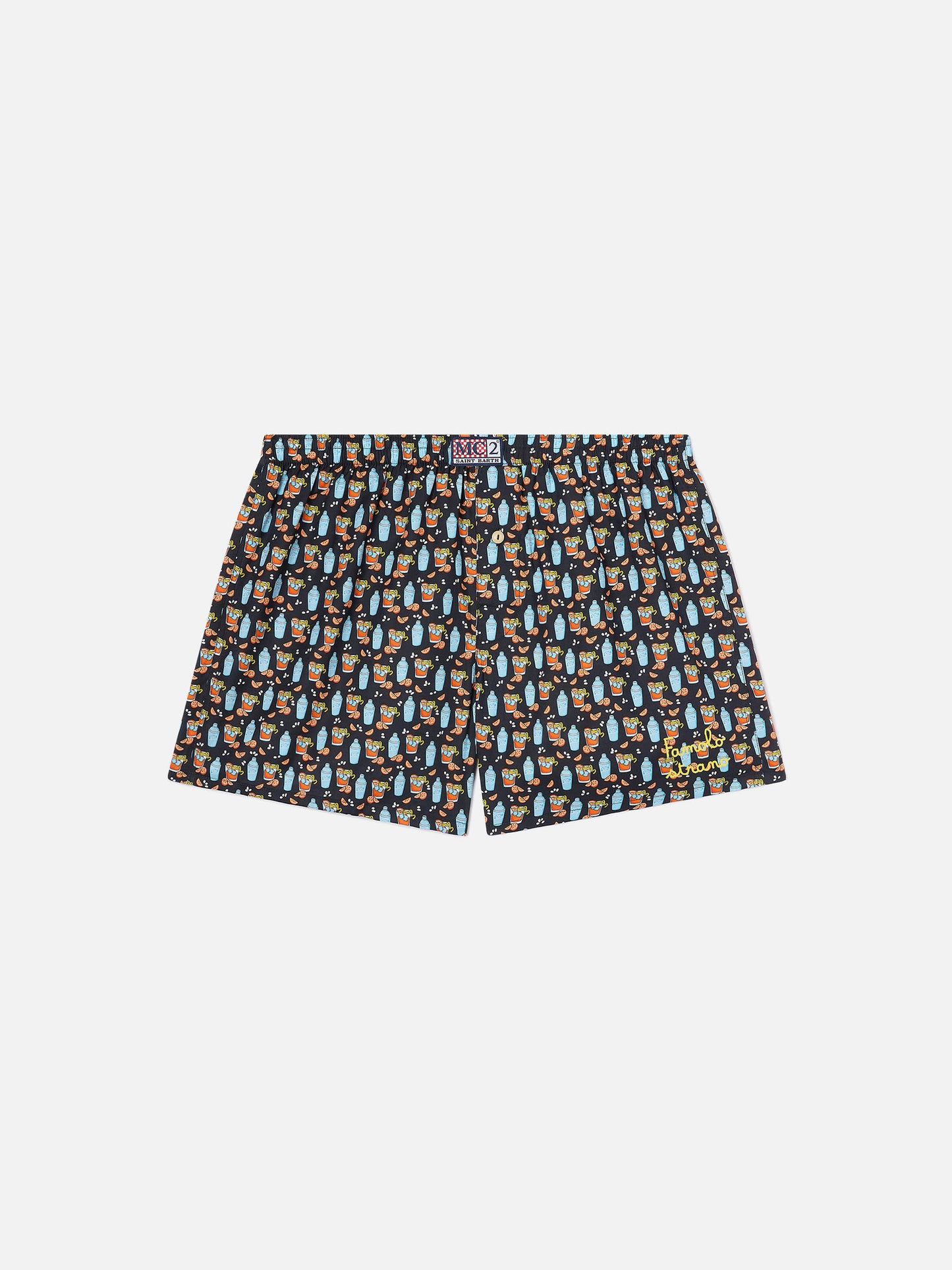 Caleçon boxer en coton Adam à imprimé cocktail 