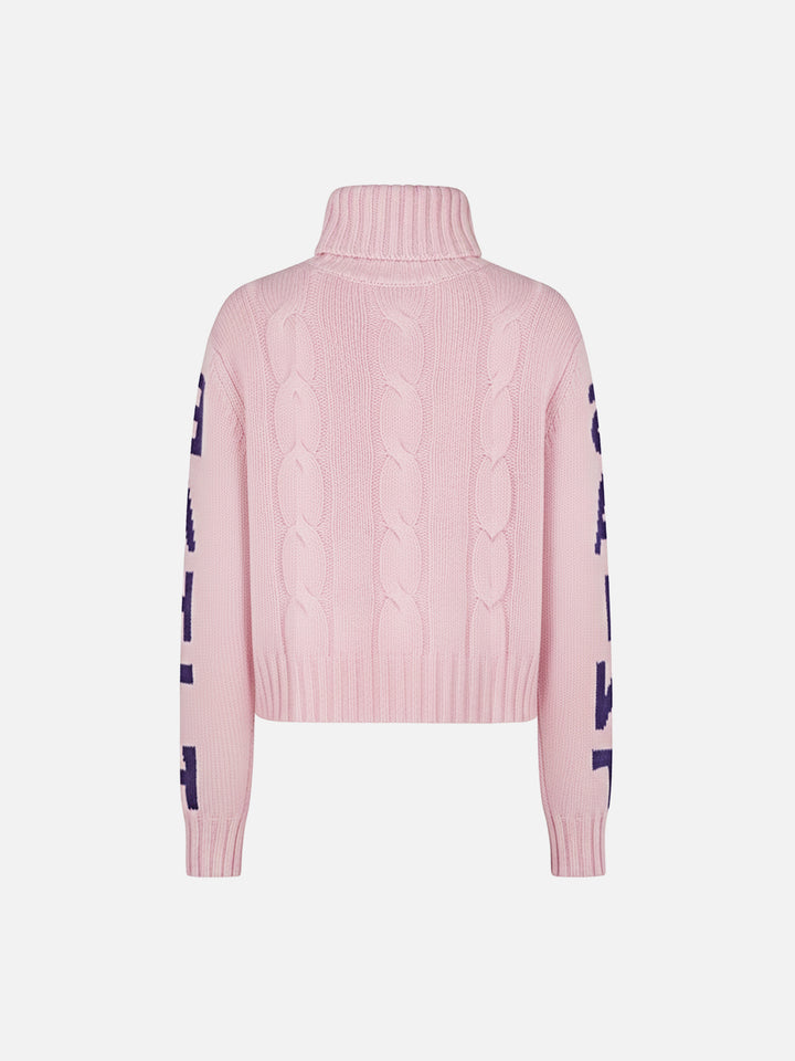 Adler Jr turtleneck cable-knit with Saint Barth jacquard