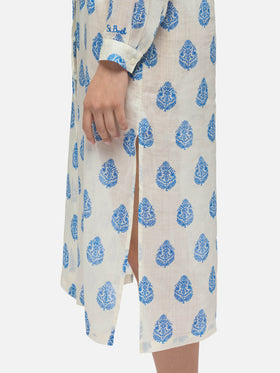 Adeline ramie maxi dress with paisley print - MC2 Saint Barth