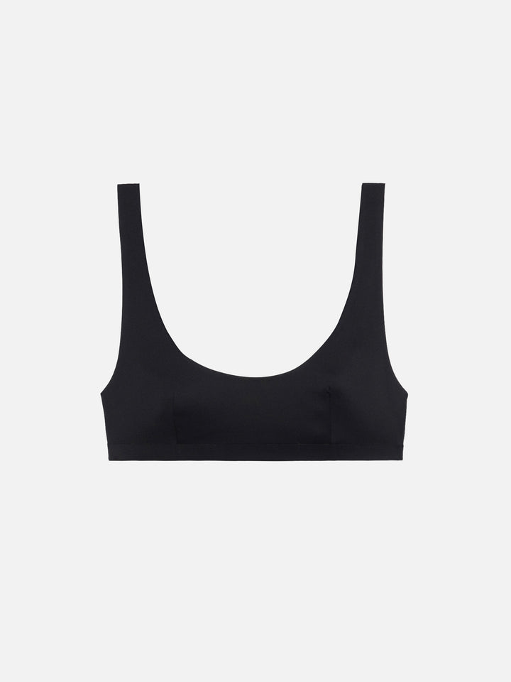 Minerva black heatsealed classic bralette - MC2 Saint Barth