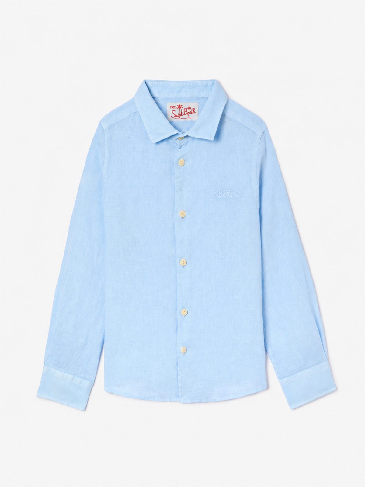 Light blue Agnes linen shirt