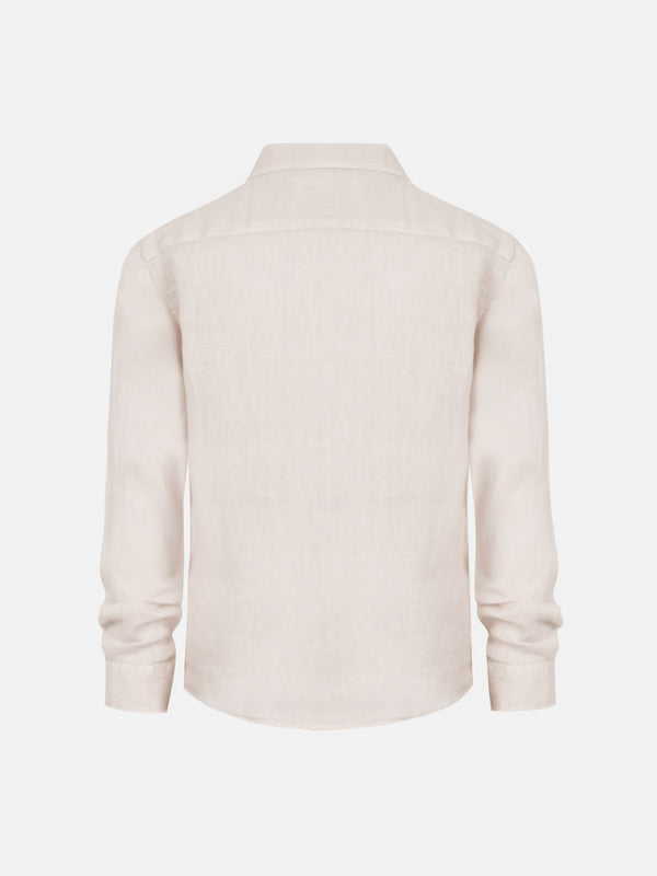 Agnes off-white linen shirt