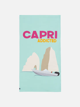 Microfiber Capri print beach towel Aidan