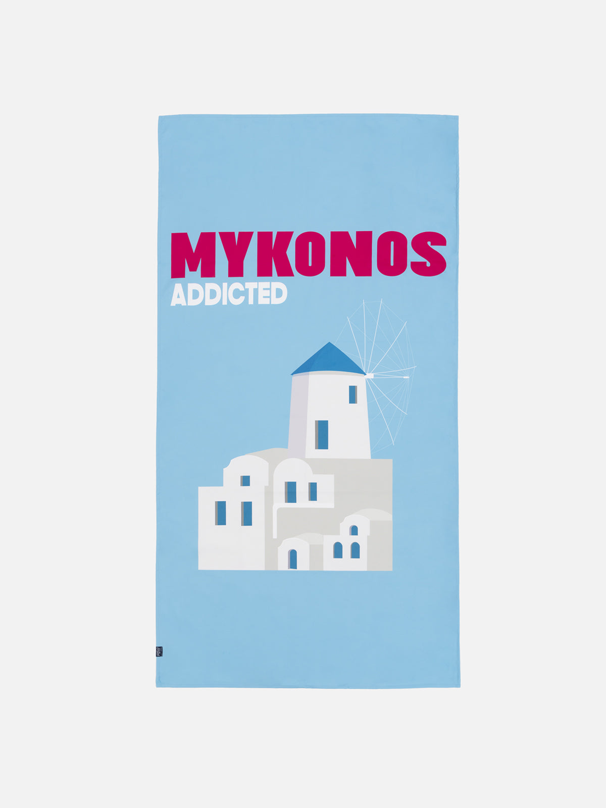 Mikrofaser-Strandtuch mit Mykonos-Print Aidan