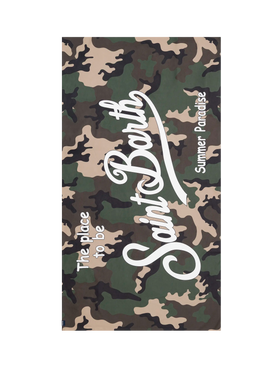 Microfiber beach towel Aidan with camouflage print - MC2 Saint Barth