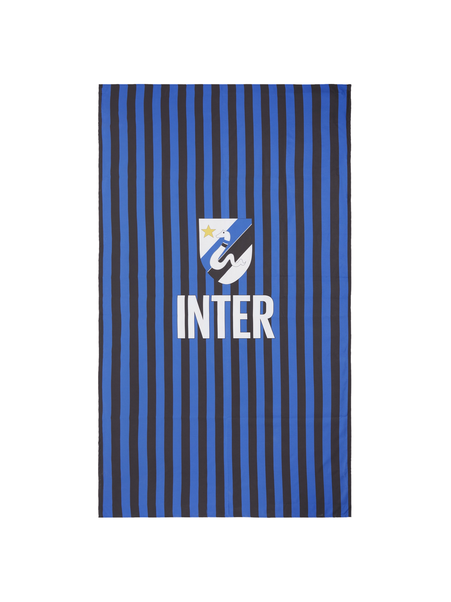 Microfiber striped beach towel Aidan with Inter print | INTER FC SPECIAL EDITION - MC2 Saint Barth