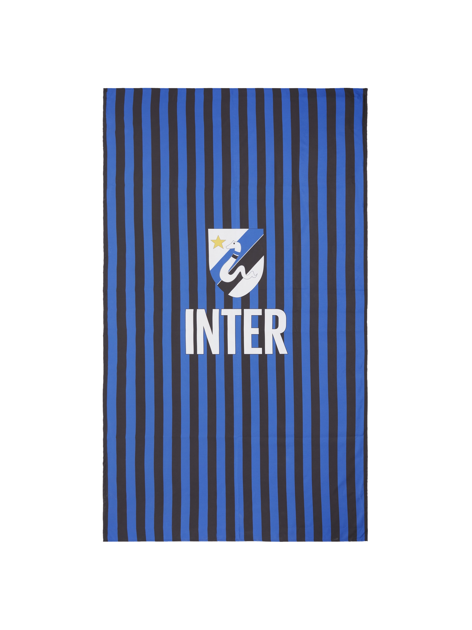 Microfiber striped beach towel Aidan with Inter print | INTER FC SPECIAL EDITION - MC2 Saint Barth