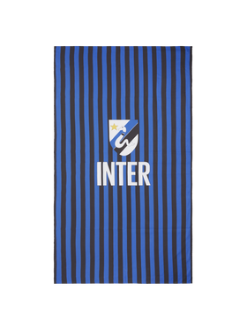 Microfiber striped beach towel Aidan with Inter print | INTER FC SPECIAL EDITION - MC2 Saint Barth