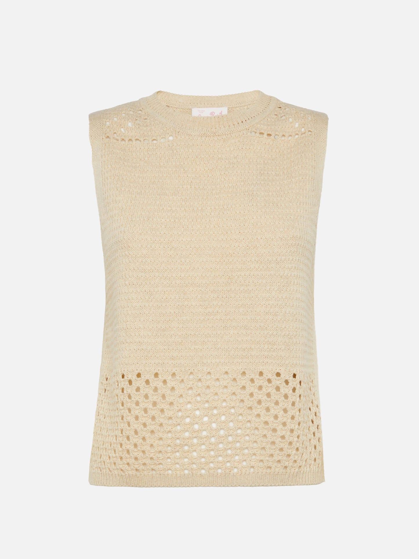 Aire beige crochet top