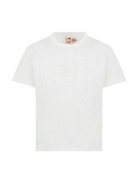 Alex kid white linen jersey t-shirt - MC2 Saint Barth