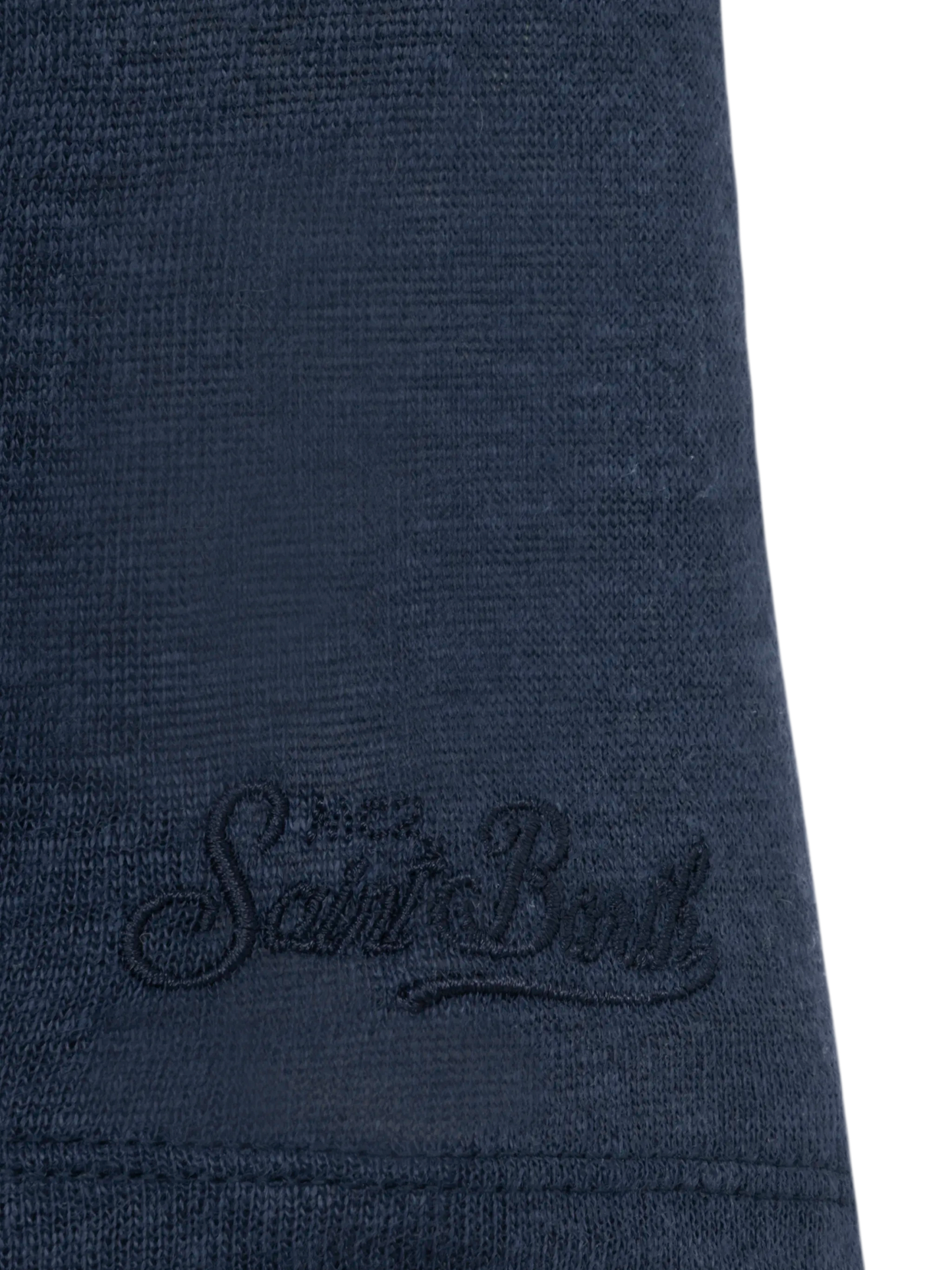 Alex kid navy blue linen jersey t-shirt - MC2 Saint Barth