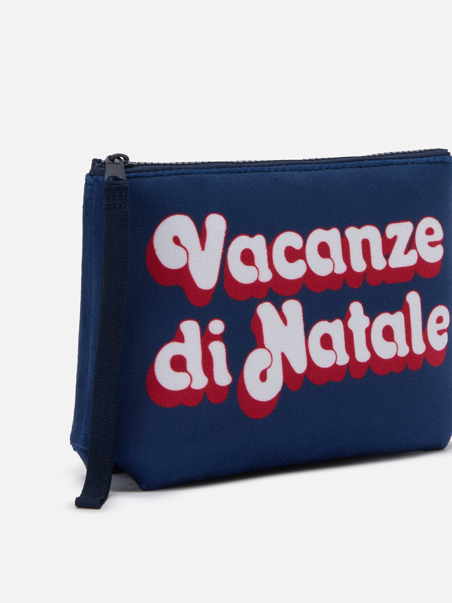 Aline Pouch in wool-effect fabric with Christmas Vacation print | VACANZE DI NATALE SPECIAL EDITION