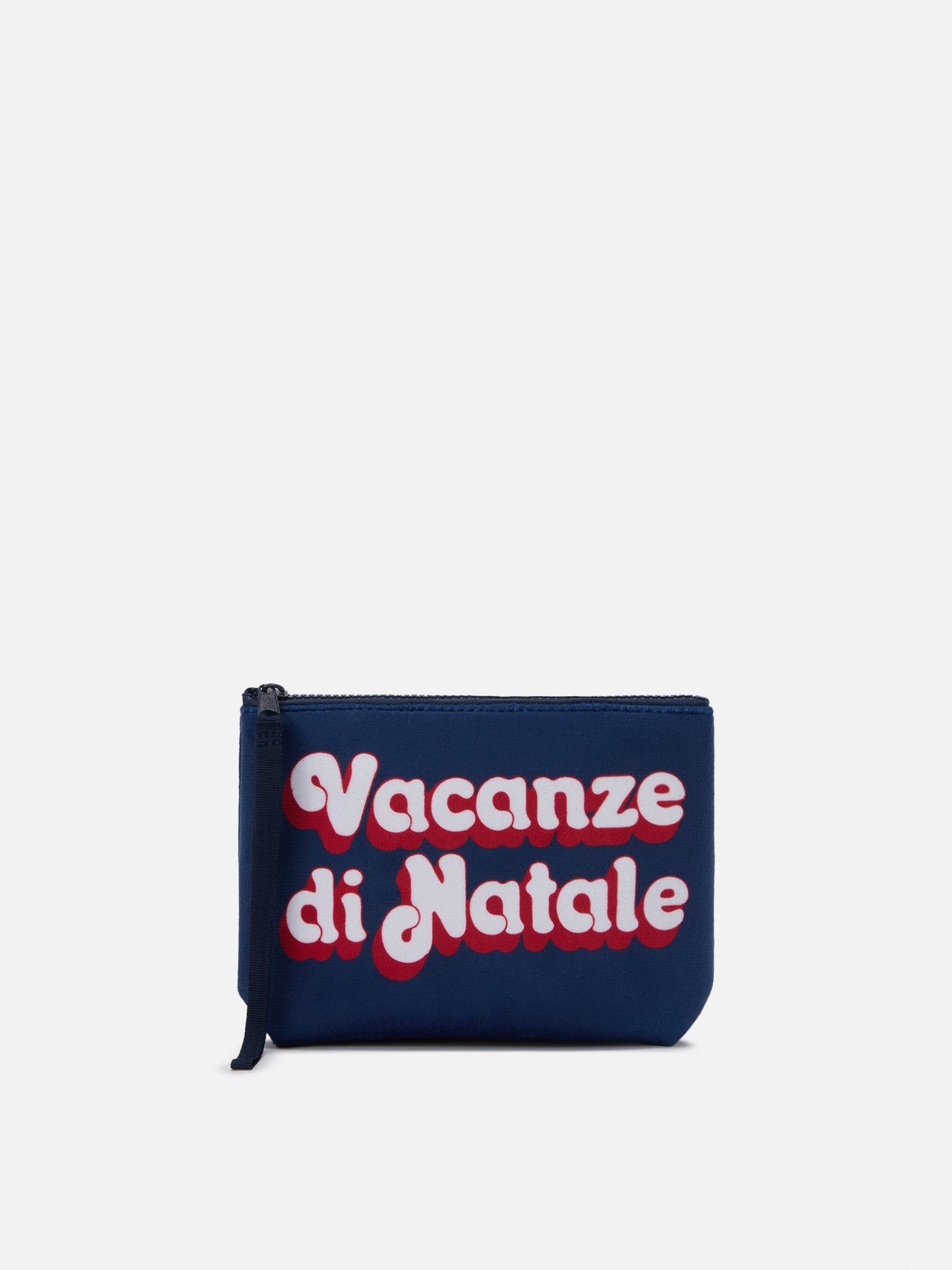 Aline Pouch in wool-effect fabric with Christmas Vacation print | VACANZE DI NATALE SPECIAL EDITION