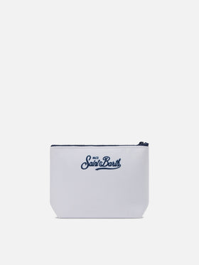 Aline Pouch in wool-effect fabric with St. Moritz print | ST. MORITZ TOP OF THE WORLD SPECIAL EDITION