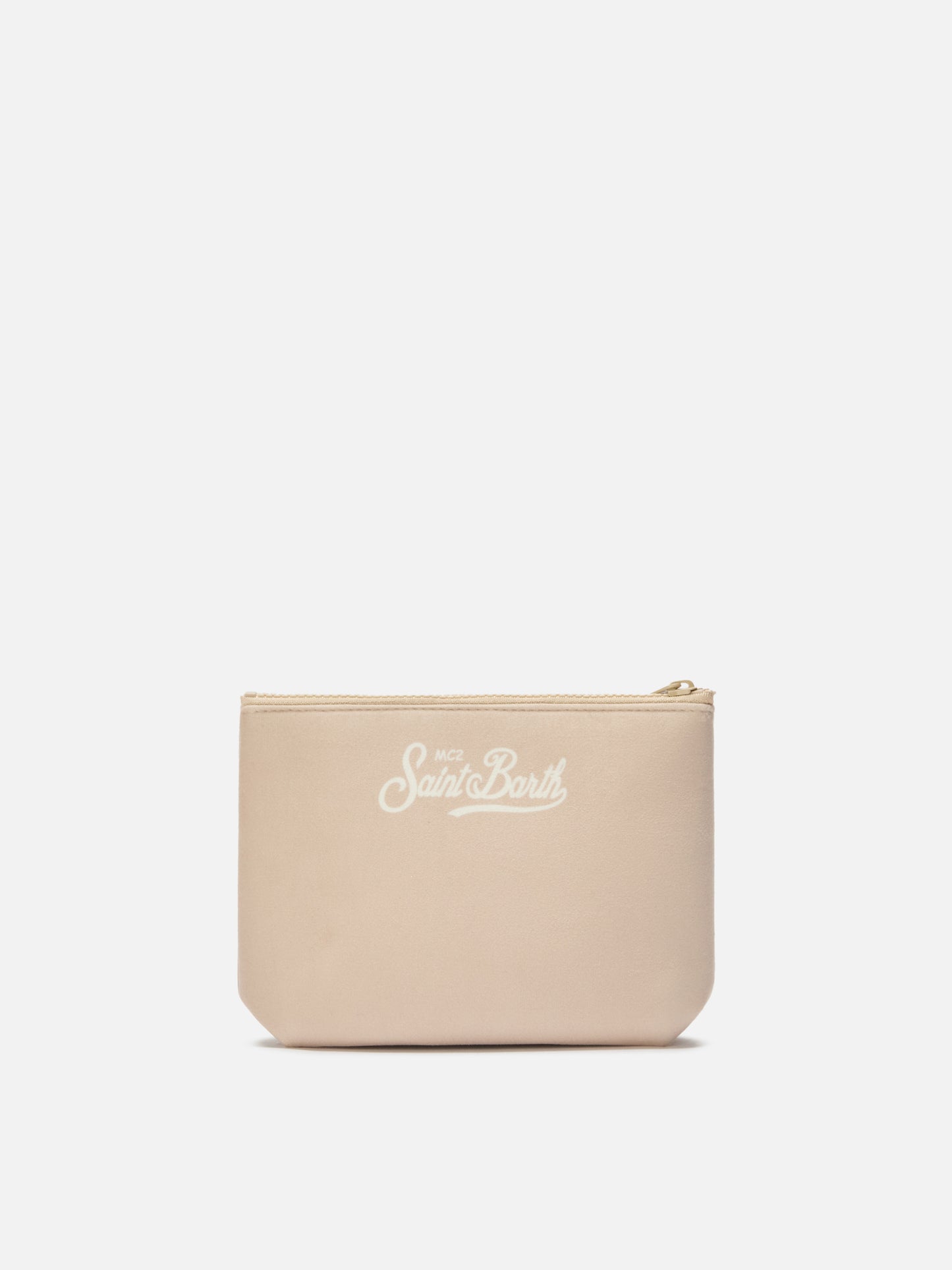 Pochette Aline effetto lana con stampa Courchevel