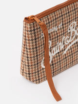 Wooly pochette Aline with pied de poule print