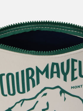 Aline Pouch in wool-effect fabric with Courmayeur print | COURMAYEUR SPECIAL EDITION