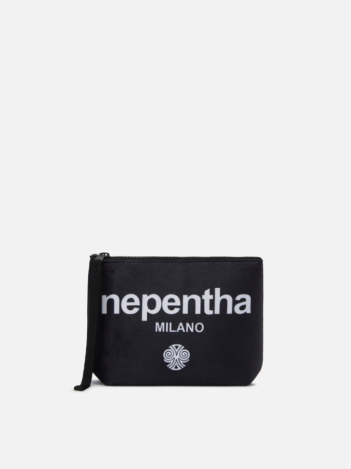 Aline Pouch in wool-effect fabric with Nepentha print | NEPENTHA SPECIAL EDITION