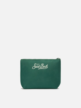 Aline Pouch in wool-effect fabric with Campiglio print